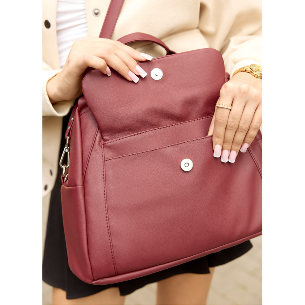 Женская спортивная сумка Sambag Vogue BKS бордо 37 х 25 х 16 см (90153005)
