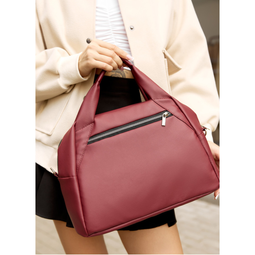 Женская спортивная сумка Sambag Vogue BKS бордо 37 х 25 х 16 см (90153005)