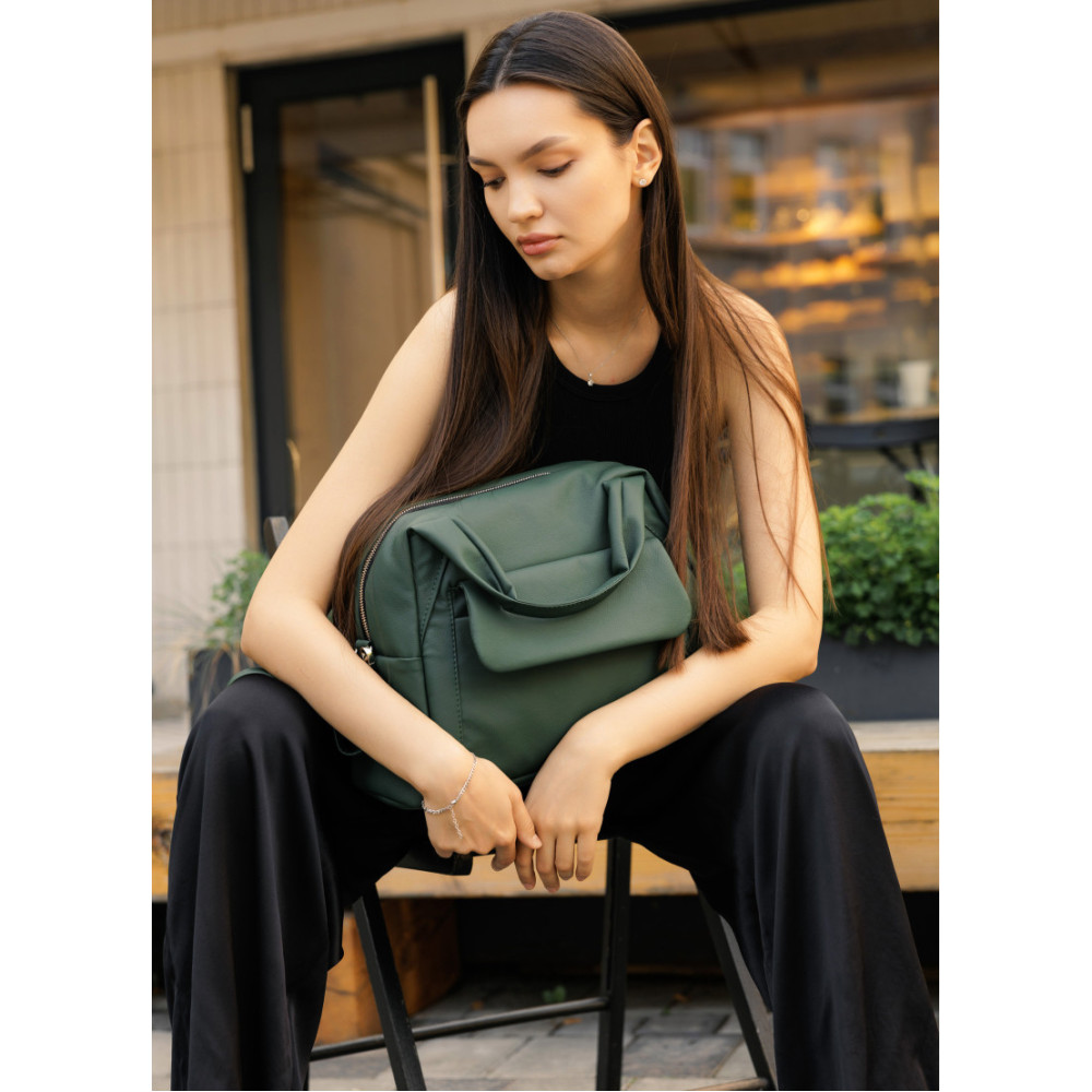 Жіноча спортивна cумка Sambag Vogue BKS зелена 37 х 25 х 16 см (90153007)