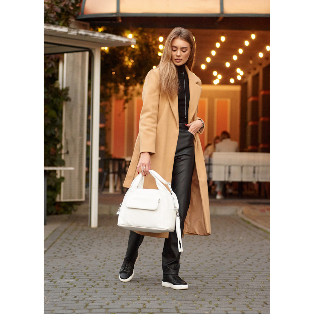 Женская спортивная сумка Sambag Vogue BKS белая 37 х 25 х 16 см (90153008)