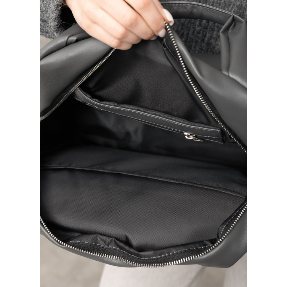 Женская спортивная сумка Sambag Vogue BKS графитовая 37 х 25 х 16 см (90153009)