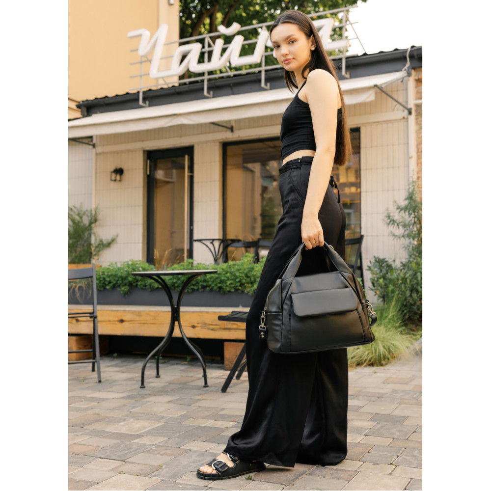 Женская спортивная cумка Sambag Vogue BKT черный 37 х 25 х 16 см (90158001)