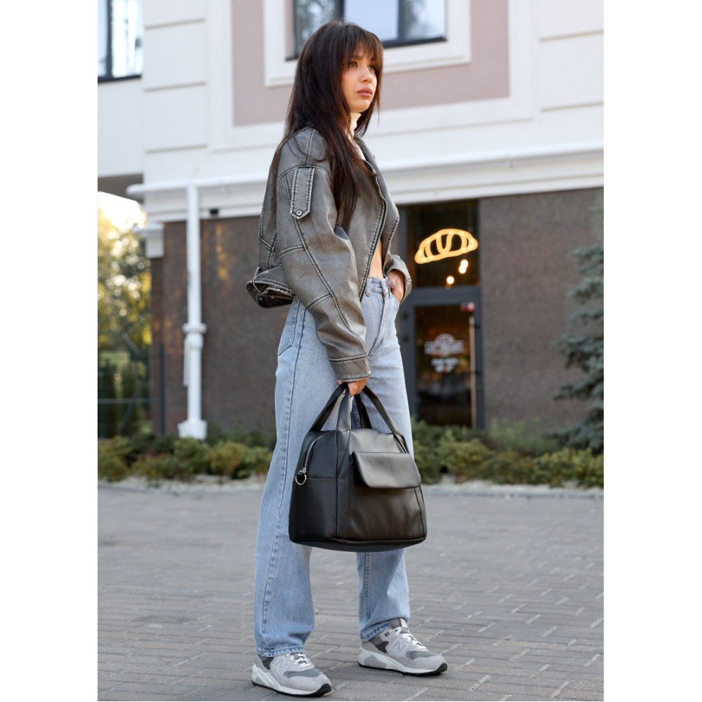 Женская спортивная cумка Sambag Vogue BKT черный 37 х 25 х 16 см (90158001)