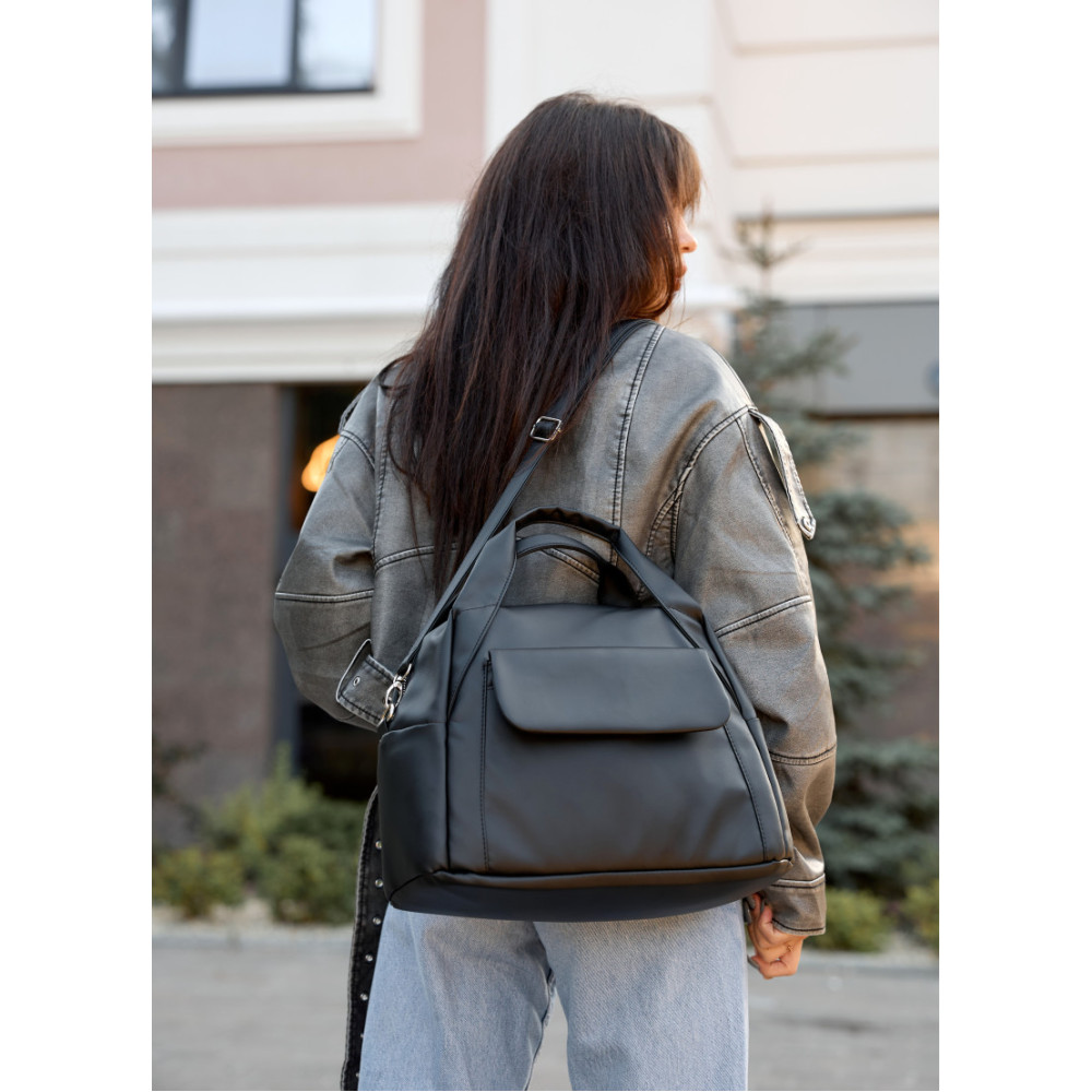 Женская спортивная cумка Sambag Vogue BKT черный 37 х 25 х 16 см (90158001)