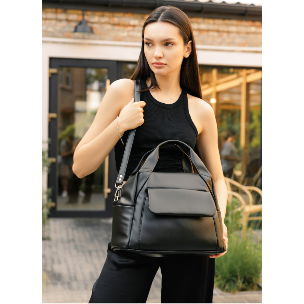 Женская спортивная cумка Sambag Vogue BKT черный 37 х 25 х 16 см (90158001)