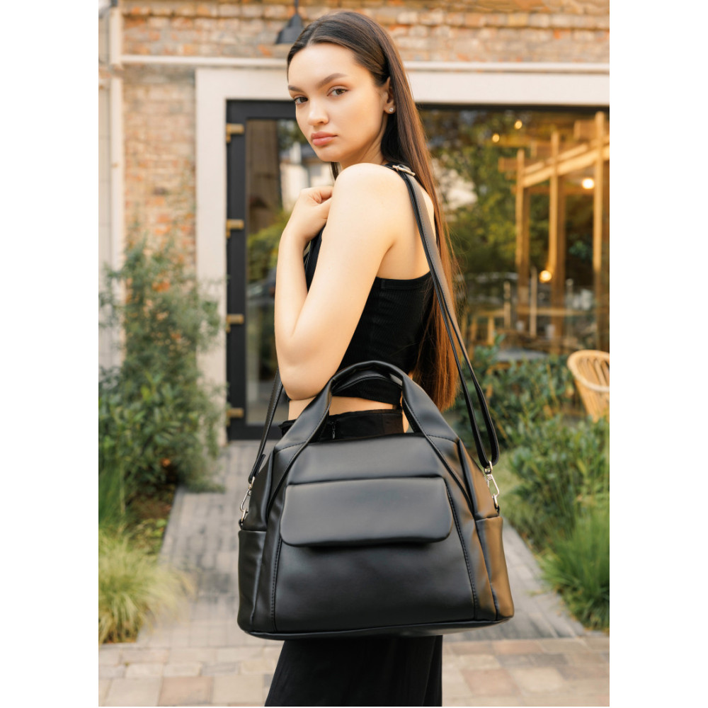 Женская спортивная cумка Sambag Vogue BKT черный 37 х 25 х 16 см (90158001)