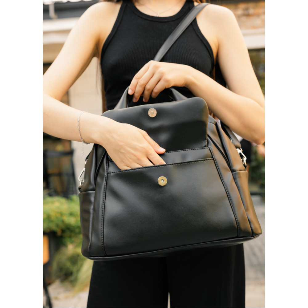 Женская спортивная cумка Sambag Vogue BKT черный 37 х 25 х 16 см (90158001)