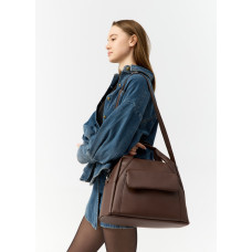Женская спортивная сумка Sambag Vogue BKT шоколадная 37 х 25 х 16 см (90158020)
