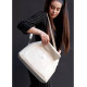 Жіноча спортивна cумка Sambag Vogue BKS молочна 37 х 25 х 16 см (90159011)