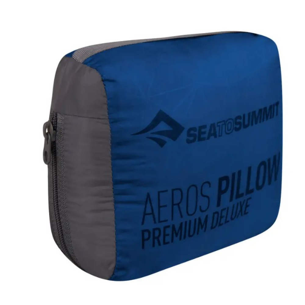 Надувна подушка Sea to Summit Aeros Premium Pillow Deluxe, 14х56х36см, Navy (STS APILPREMDLXNB)