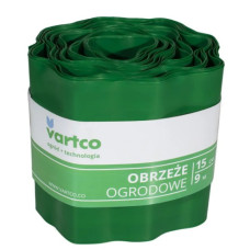 Бордюрна стрічка VARTCO 9 м х 15 см зелений БОРЛ0002