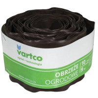 Бордюрна стрічка VARTCO 9 м х 10 см коричневий БОРЛ0004