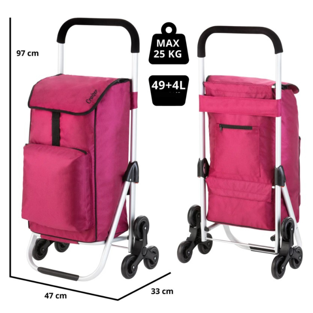 Сумка-візок ShoppingCruiser Stairs Climber 53 Fuchsia (604353)