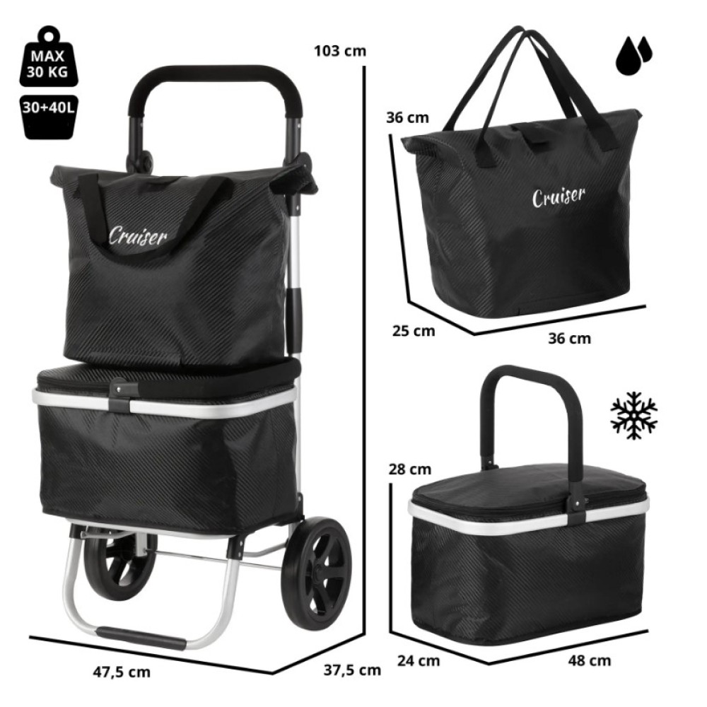 Cумка-візок ShoppingCruiser 4 in 1 Black (650066)
