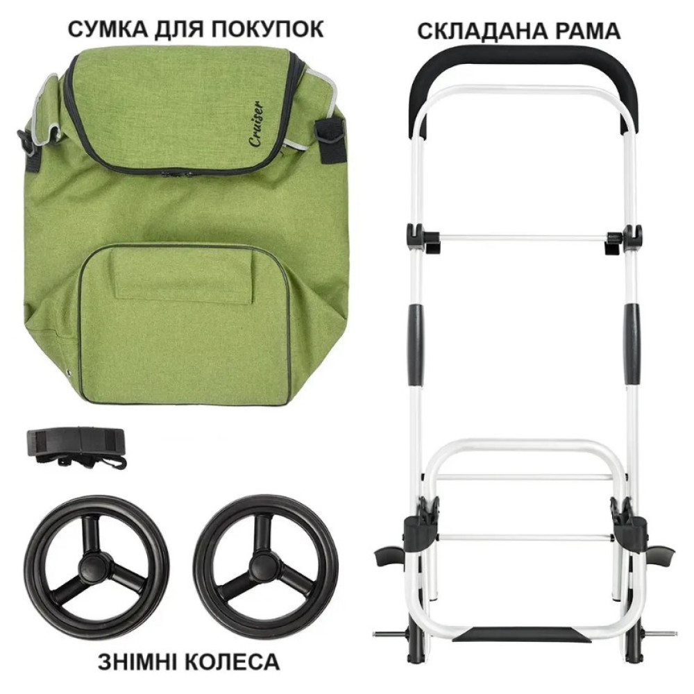 Сумка-тележка ShoppingCruiser Allround Green (650070)