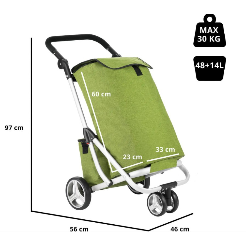 Сумка-візок ShoppingCruiser 3 Wheels Green (650071)