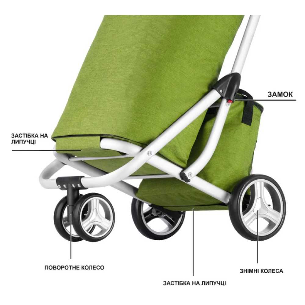 Сумка-візок ShoppingCruiser 3 Wheels Green (650071)