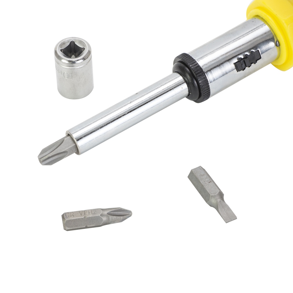 Викрутка Sigma з реверсом + насадки торцеві 1/4" 27шт CrV 4002121