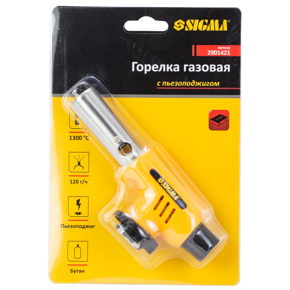 Пальник газовий Sigma з керамічним соплом та п'єзопідпалом (2901421)