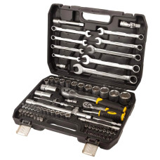 Набор торцевых насадок и бит Sigma 1/4", 1/2" 82 шт CrV mid (6001551)