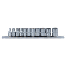 Набор шестигранных насадок Sigma 1/4" на планке 11 шт CrV (6003401)