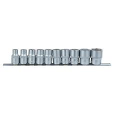 Набор насадок Sigma шестигранных 1/2" на планке 10 шт CrV (6003681)