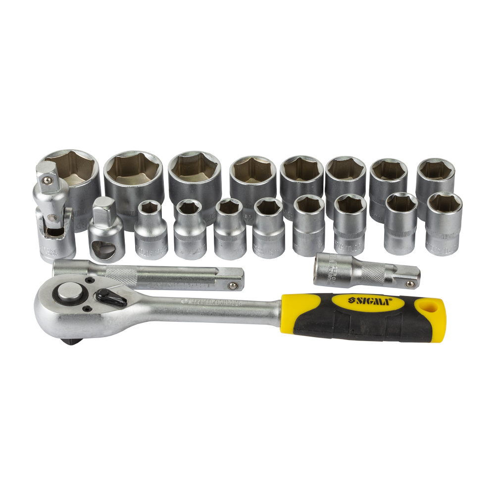 Набір насадок торцевих Sigma 1/2" 21 шт CrV mid (6003721)