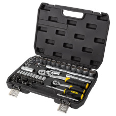 Набор торцевых насадок и бит Sigma 1/4", 1/2" 72 шт CrV mid (6003741)