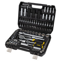 Набор насадок торцевых и бит Sigma 1/4" 1/2" 114 шт CrV (6003781)