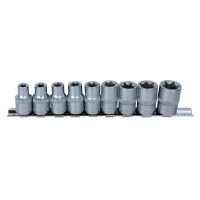 Набор насадок Sigma Torx 1/2" 9 шт на планке CrV (6086961)