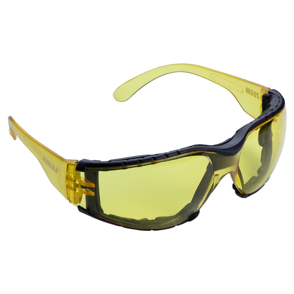 Окуляри захисні Sigma c обтюратором Zoom anti-scratch, anti-fog бурштин 9410861