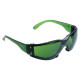 Окуляри захисні Sigma з обтюратором Zoom anti-scratch, anti-fog зелені 9410881