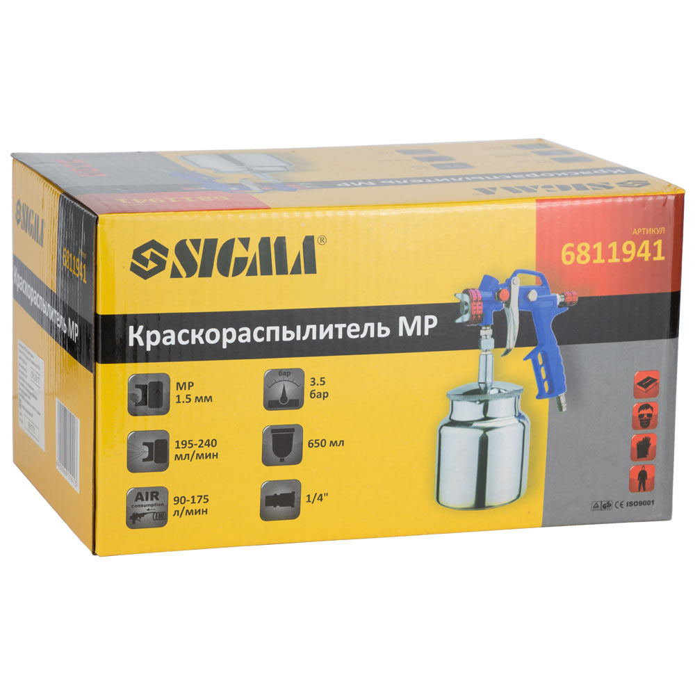 Краскораспылитель Sigma MP 1.5 мм 650 мл (6811941)
