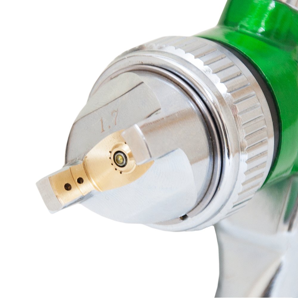 Краскораспылитель Sigma HVLP 1.7 мм с верхним баком 600 мл Green (6812111)