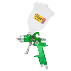 Краскораспылитель Sigma HVLP 1.3 + 1.7 мм с верхним баком 600 мл Green (6812121)
