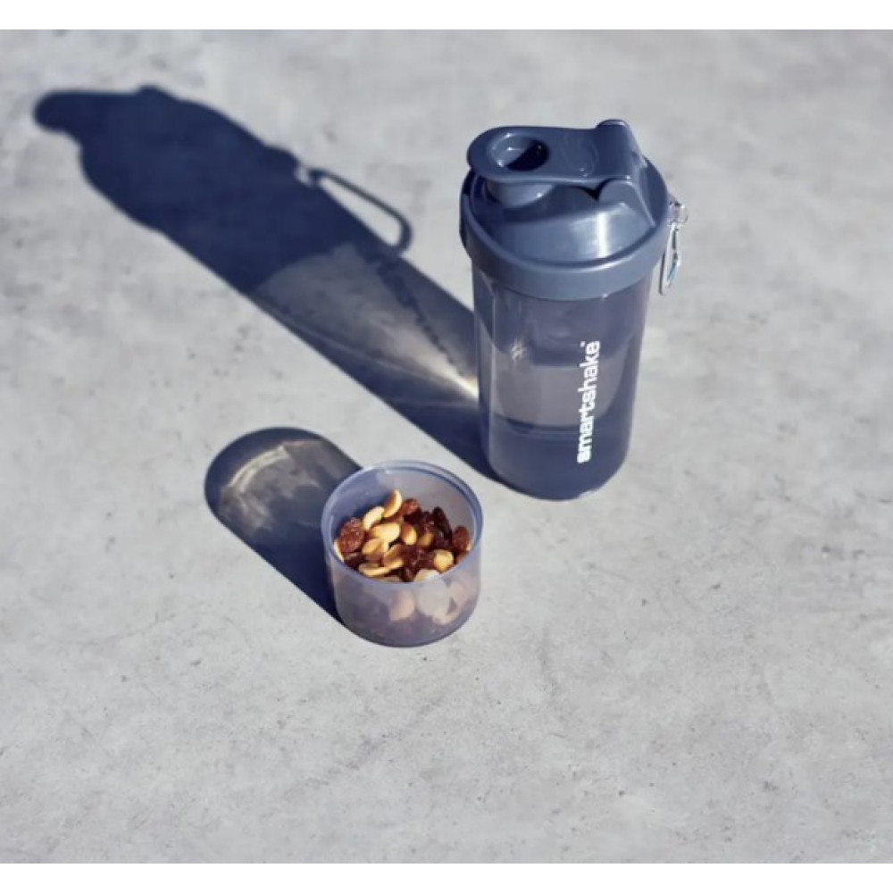 Шейкер спортивний SmartShake Slim 500 мл Gray (10252901)
