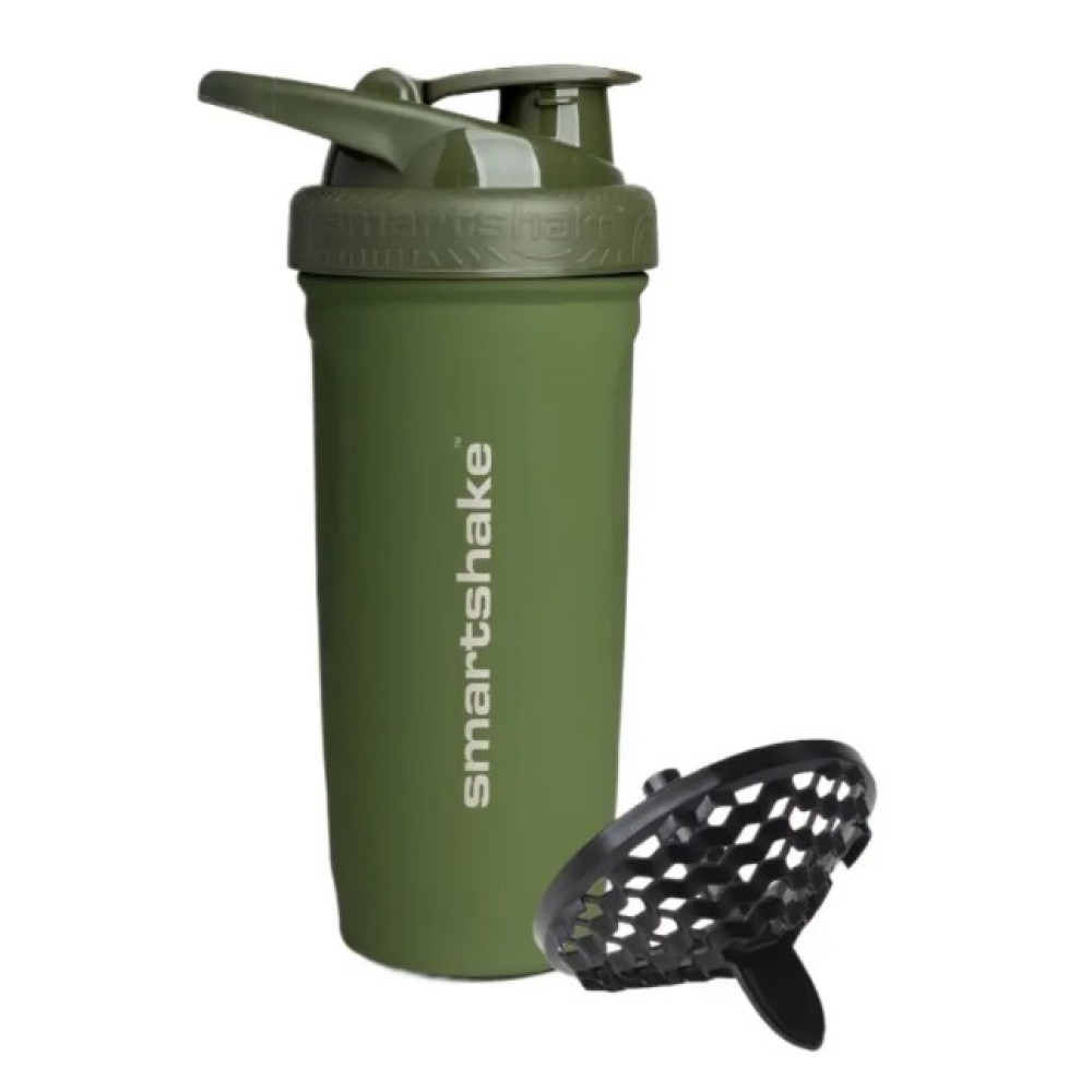Шейкер спортивний SmartShake металевий Reforce Stainless Steel 30oz/900 мл Army Green (11153001)