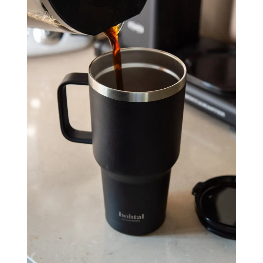 Термостакан SmartShake Bohtal з ручкою з нержавіючої сталі Tumbler Black 900 мл (11281601)