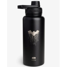 Бутылка для воды Smartshake Bohtal Insulated Sports Bottle 960 ml/32 oz Black Batman металлическая с двойной вакуумной изоляцией (11292301)