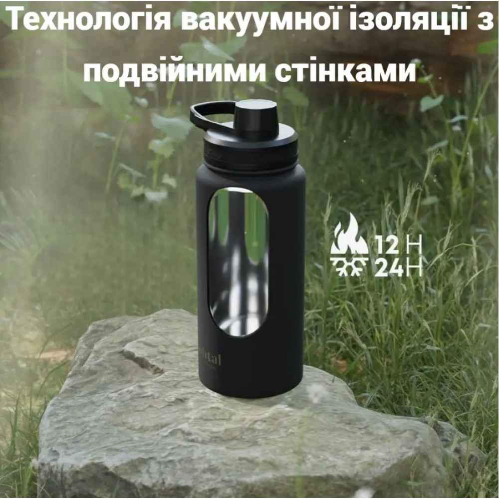 Бутылка для воды Smartshake Bohtal Insulated Sports Bottle 960 ml/32 oz Blue Superman металлическая с двойной вакуумной изоляцией (11292501)