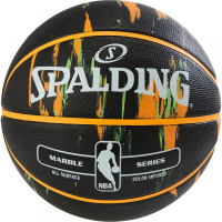 М'яч баскетбольний Spalding NBA Marble Outdoor Black/Orange/Green Size 7 (3001550100017)