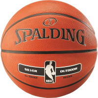 Мяч баскетбольный Spalding NBA Silver Outdoor Size 5 (3001592020015)