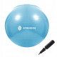М'яч для фітнесу (фітбол) Springos 55 см Anti-Burst Sky Blue (FB0006)