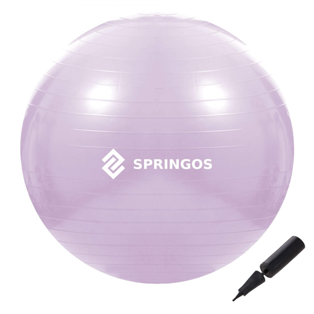 М'яч для фітнесу (фітбол) SportVida 65 см Anti-Burst Violet (FB0011)