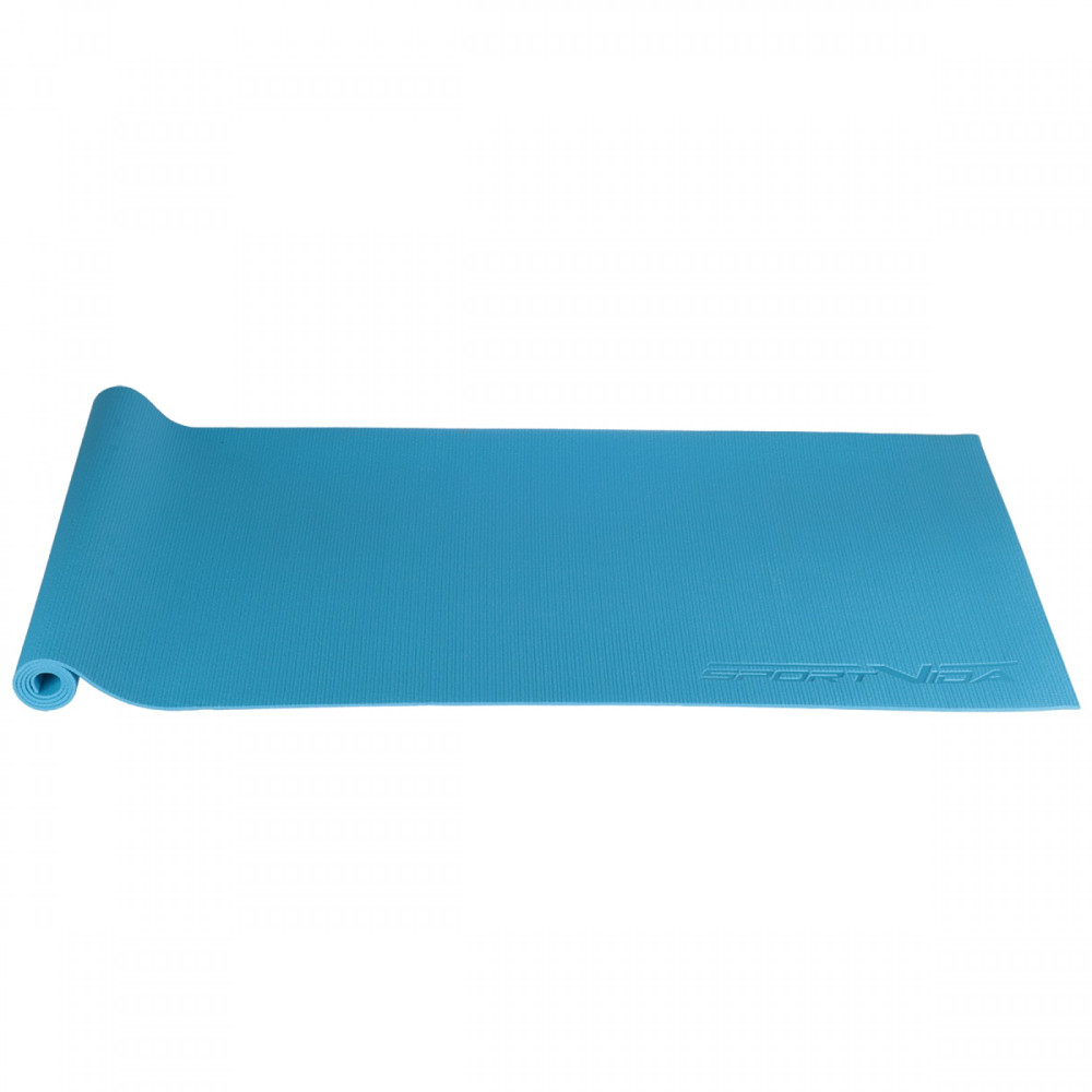 Коврик (мат) для йоги та фітнесу SportVida PVC 4 мм Blue (SV-HK0051)