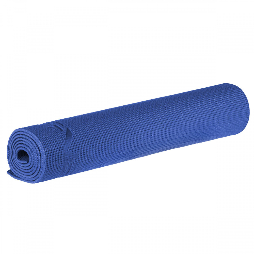 Коврик (мат) для йоги та фітнесу SportVida PVC 6 мм Blue (SV-HK0053)
