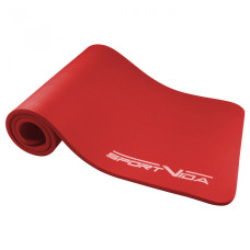 Коврик (мат) для йоги и фитнеса SportVida NBR 1.5 см Red (SV-HK0073)