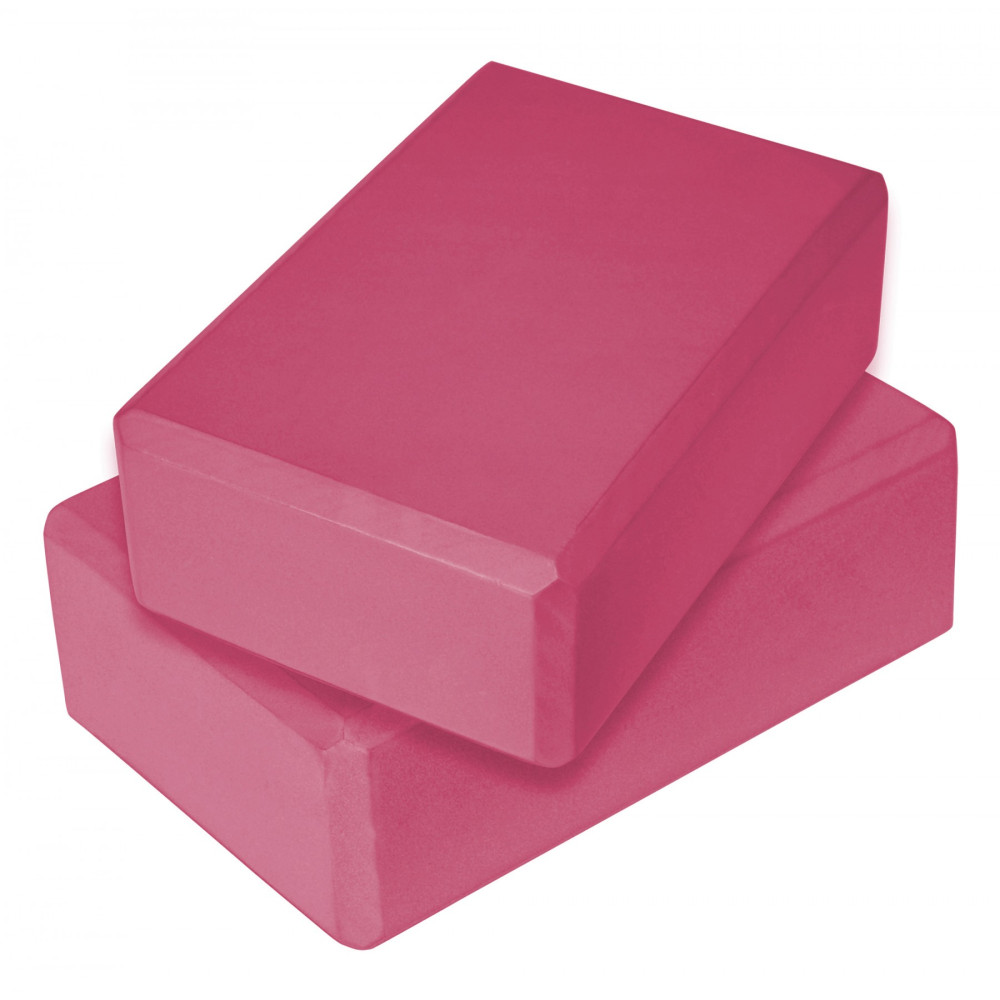Блок для йоги SportVida Pink 2 шт