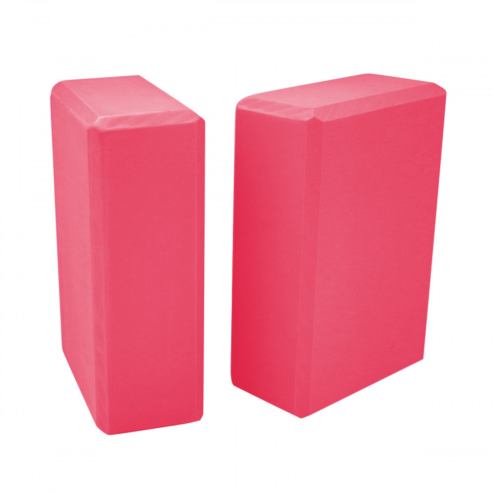 Блок для йоги SportVida Pink 2 шт