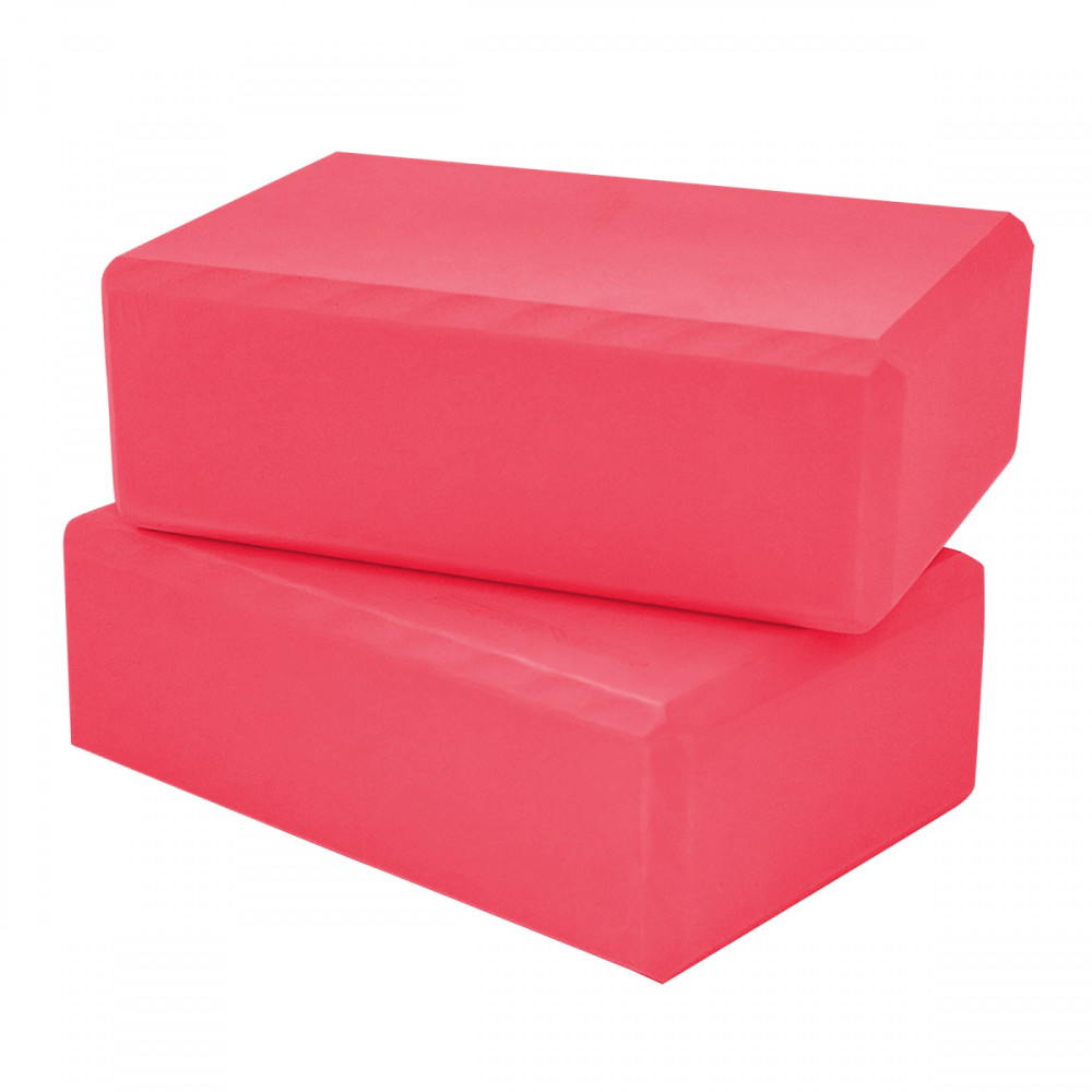 Блок для йоги SportVida Pink 2 шт